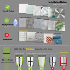 RIVOODS easy install and relocation without wall damage.