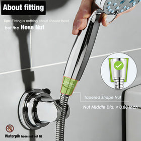 RIVOODS hose-connector-slot fits most tapered hoses securely.