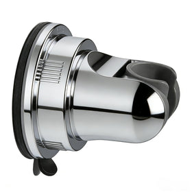 RIVOODS shower head holder with suction cup gripping a smooth wall