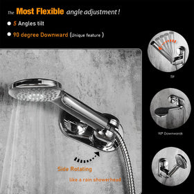 RIVOODS smooth-surface suction cup adheres to tiles or glass for quick use.