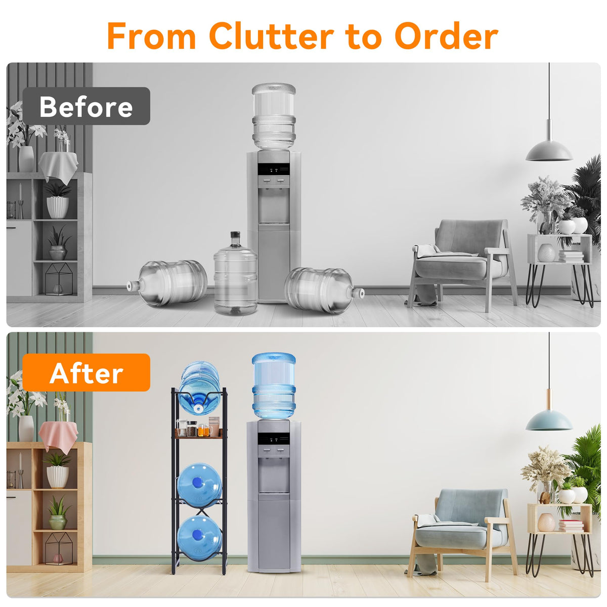 RIVPOX office water dispenser stand for quick bottle refills during the workday.