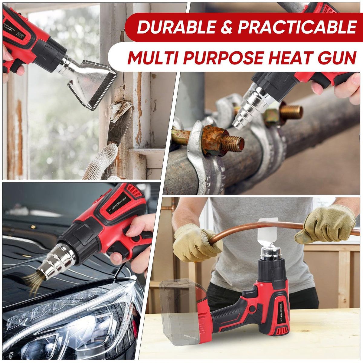 RIWELF packaging includes gun, four nozzles, and user manual.