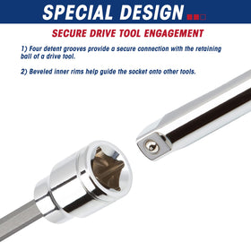Rizom chamfered bit heads ease insertion and reduce wear