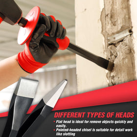 Rizom chrome vanadium steel chisel highlights durable construction.