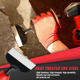 Rizom heat-treated finish resists wear during tough masonry tasks.