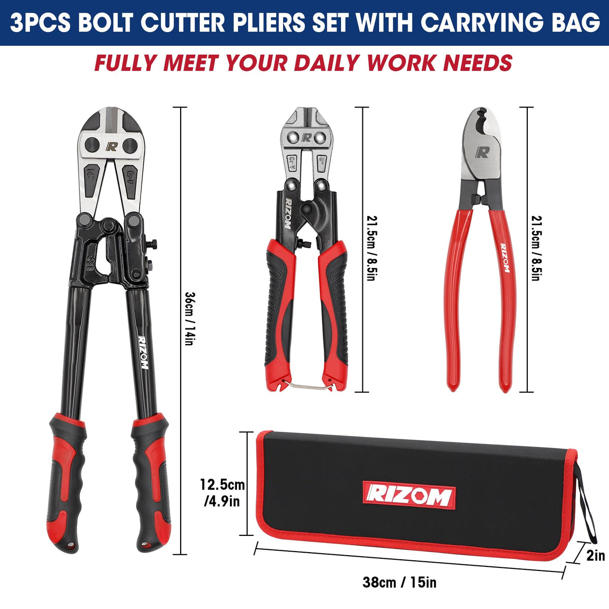 Rizom ergonomic PP+TPR handle close-up for comfort.