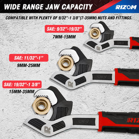 Rizom 10-inch pipe wrench for larger fittings and stable leverage