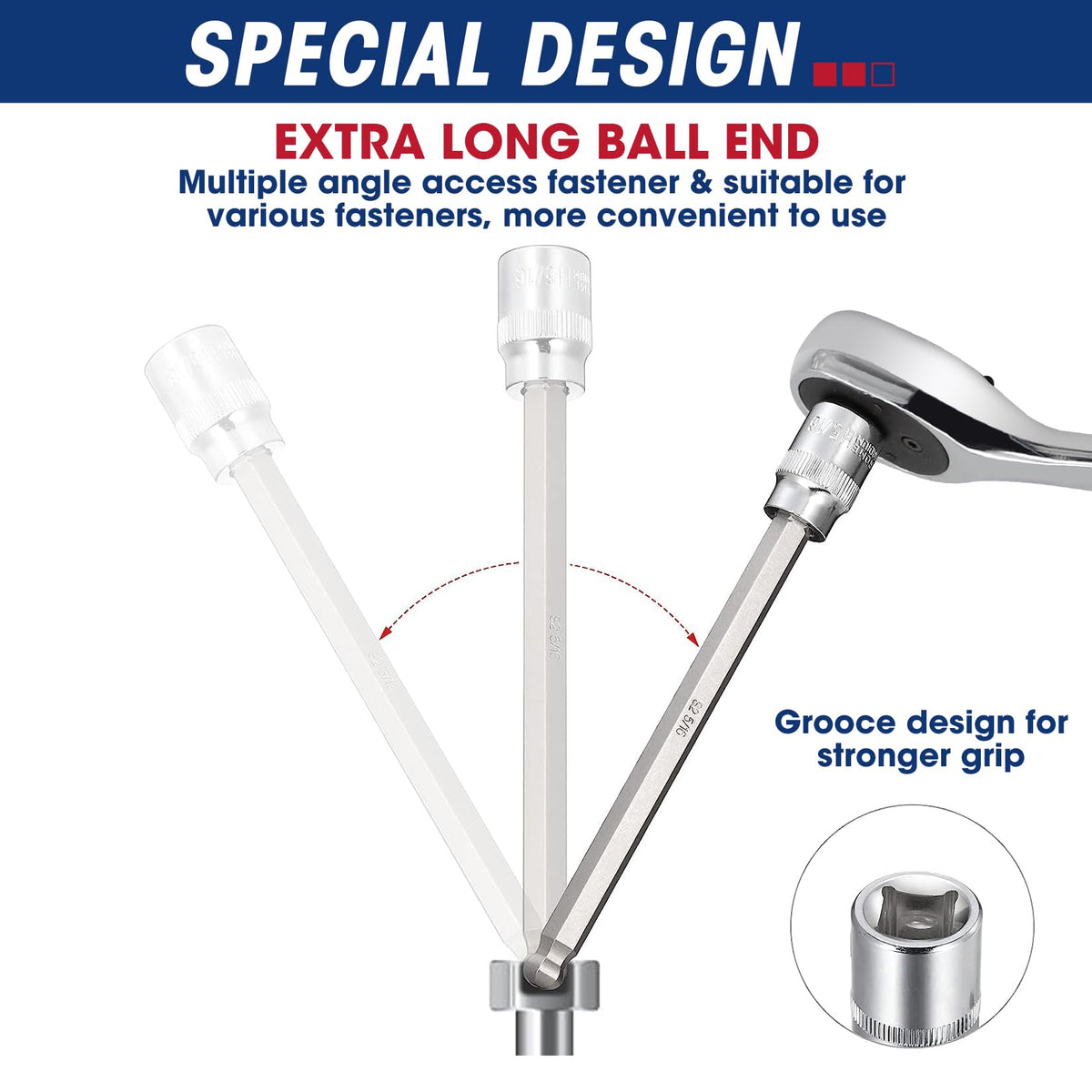 Rizom polished, rust-resistant sleeves with accurate size markings.