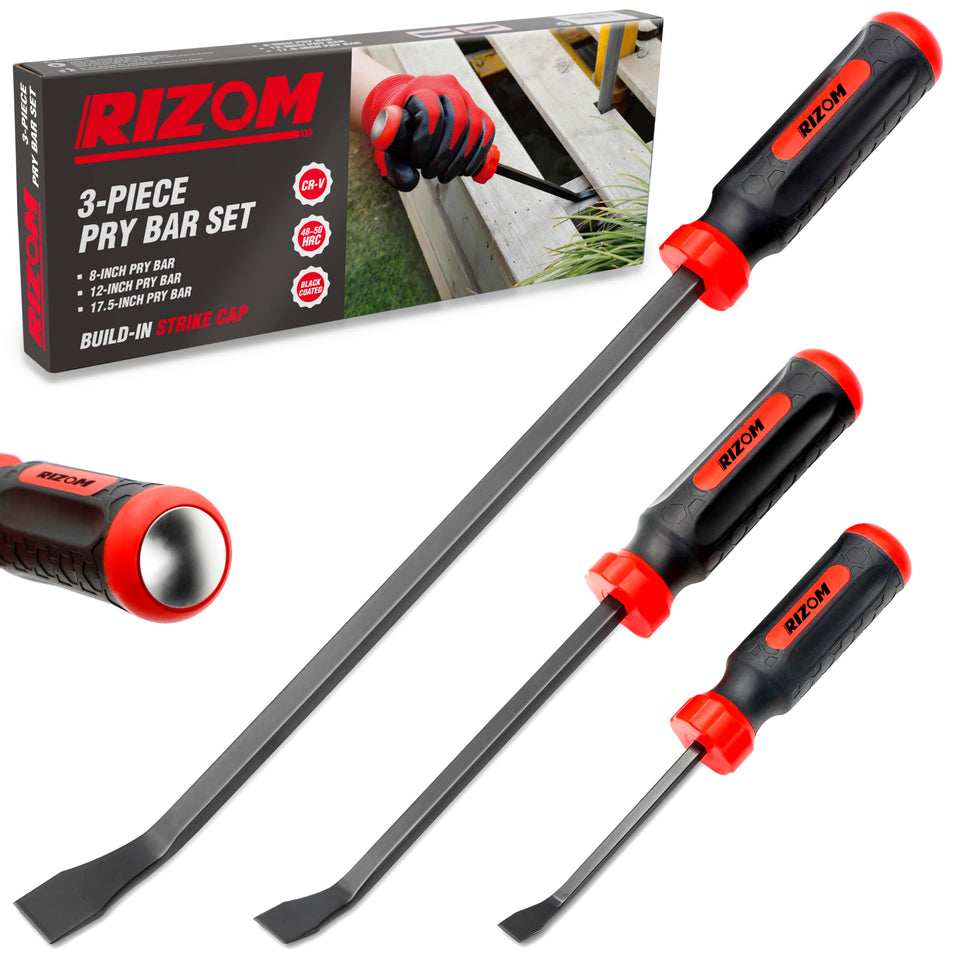 Rizom Pry Bar Set 8-inch: tight-space prying for precise leverage.