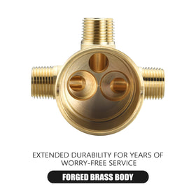 RJDIBAN solid brass construction emphasizes durability and long-lasting performance.