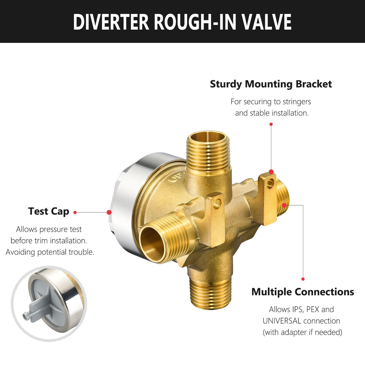 RJDIBAN R11000 valve installation with compatible trims for flexible setup