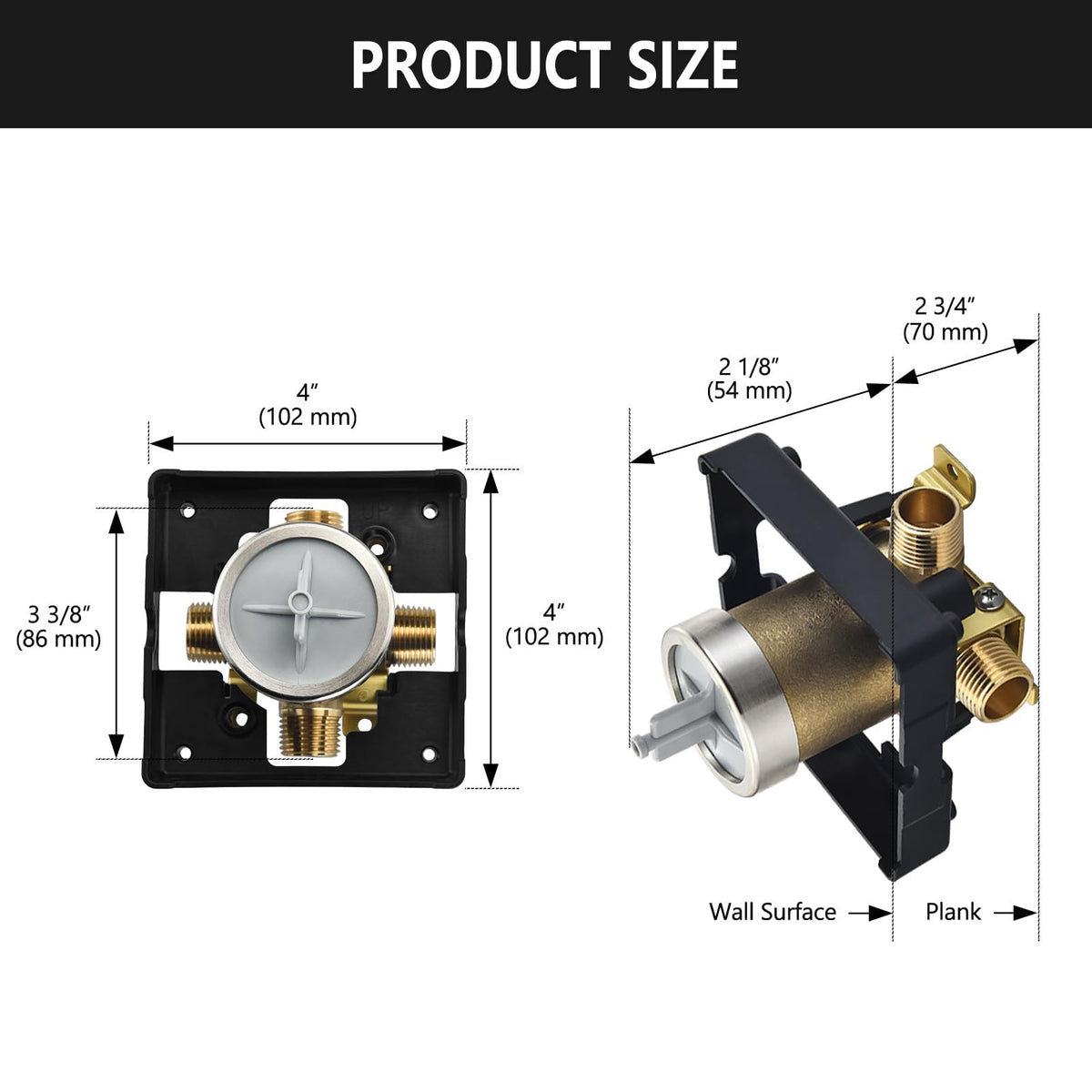 RJDIBAN Delta R10000 shower trim compatibility guide image for selection.