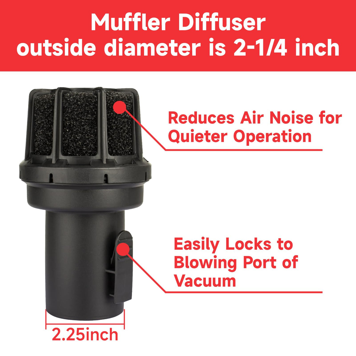 RJMom diffuser design showing airflow diffusion to limit dust spray