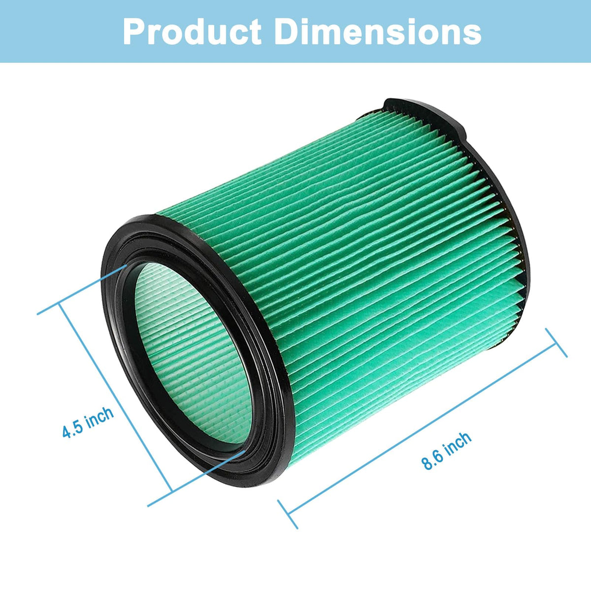 Rjnlsc VF6000 filter with easy snap-in installation