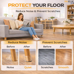 RKELA fit for round, square, and irregular legs on floors.