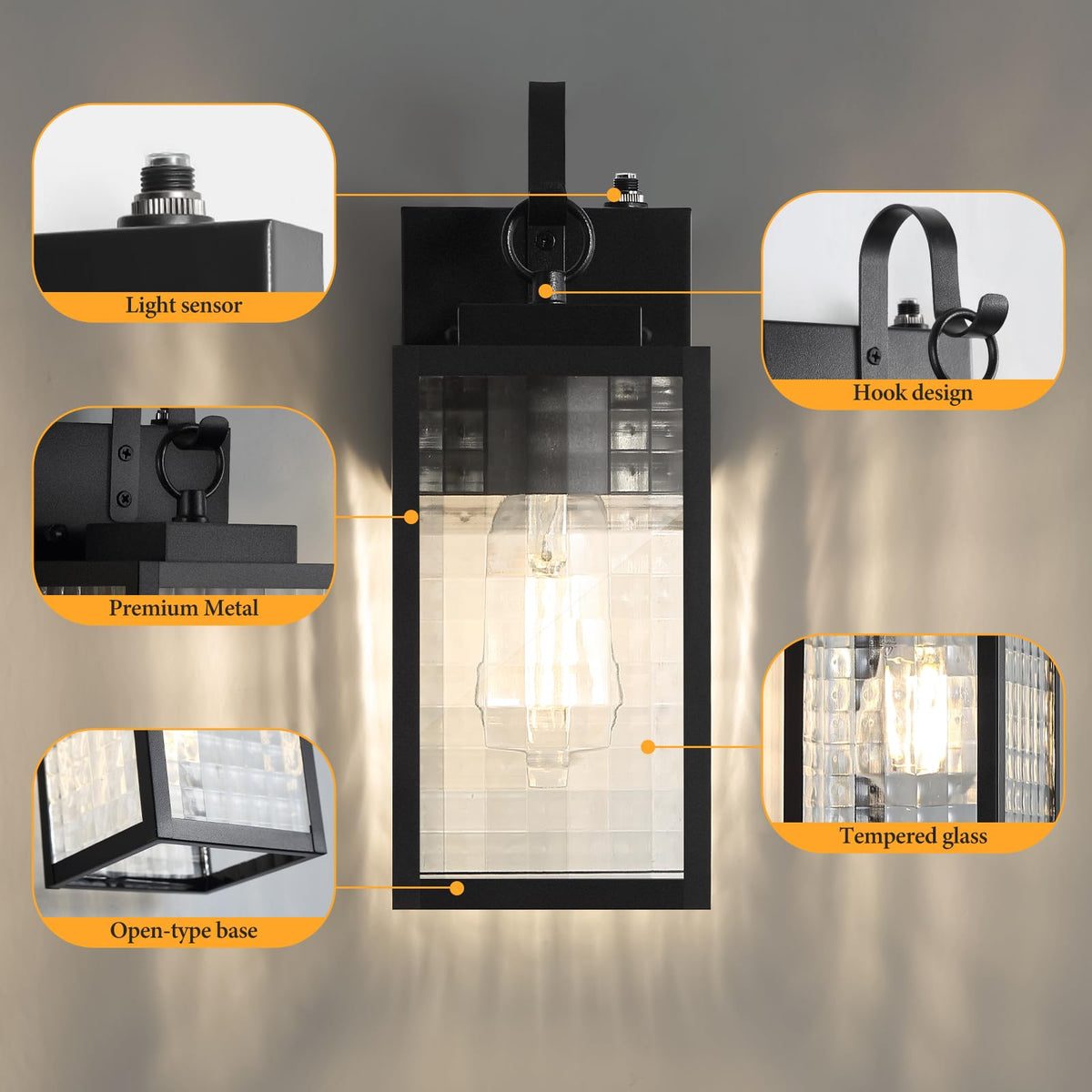 RLdream ideal for front door, garage, and patio exterior lighting