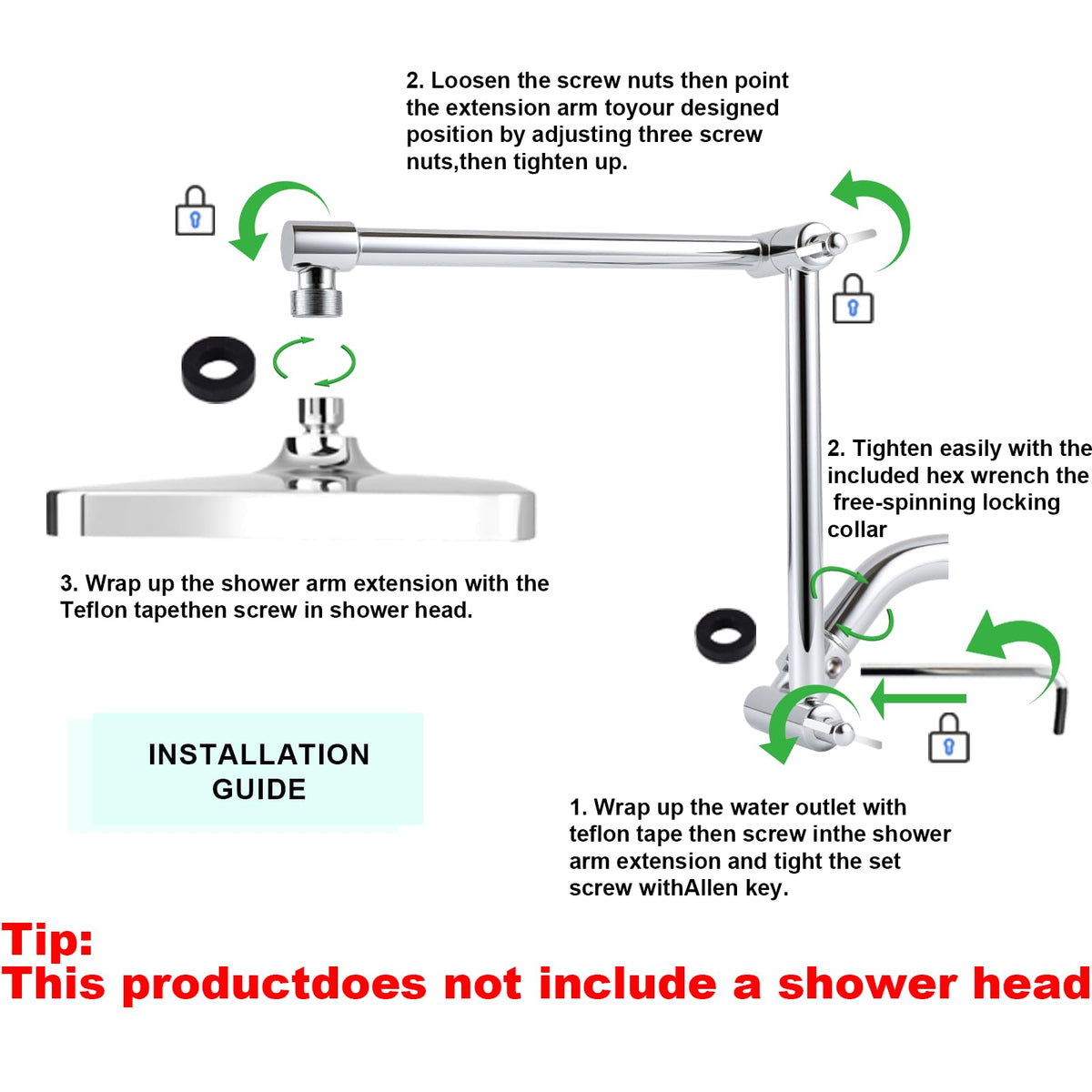 RLKDKJ adjustable angle feature enables personalized spray direction