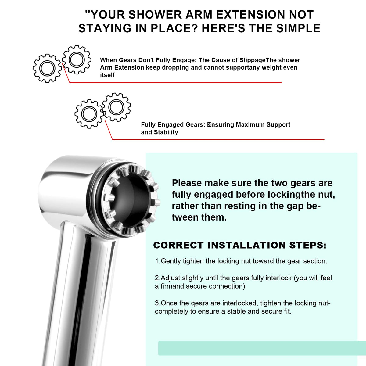RLKDKJ solid brass durability for long-lasting shower performance