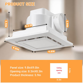 RLOZUI LED light 6500K 12W for bright clear grooming area