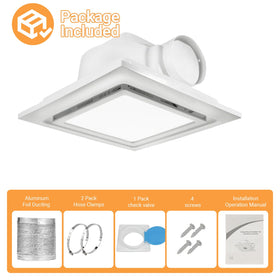 RLOZUI snap on install design enables quick ceiling mounting