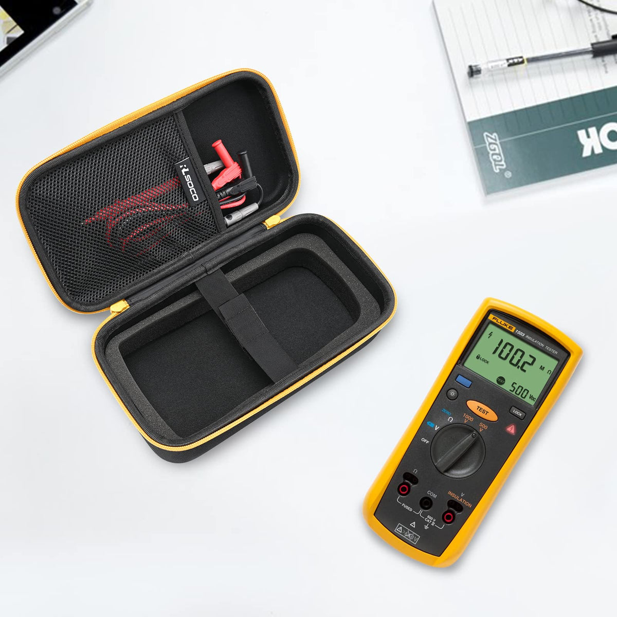 RLSOCO hard case compact travel storage fits in toolbox or backpack.
