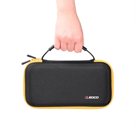 RLSOCO hard case netted accessory pocket organizes leads and clamps.
