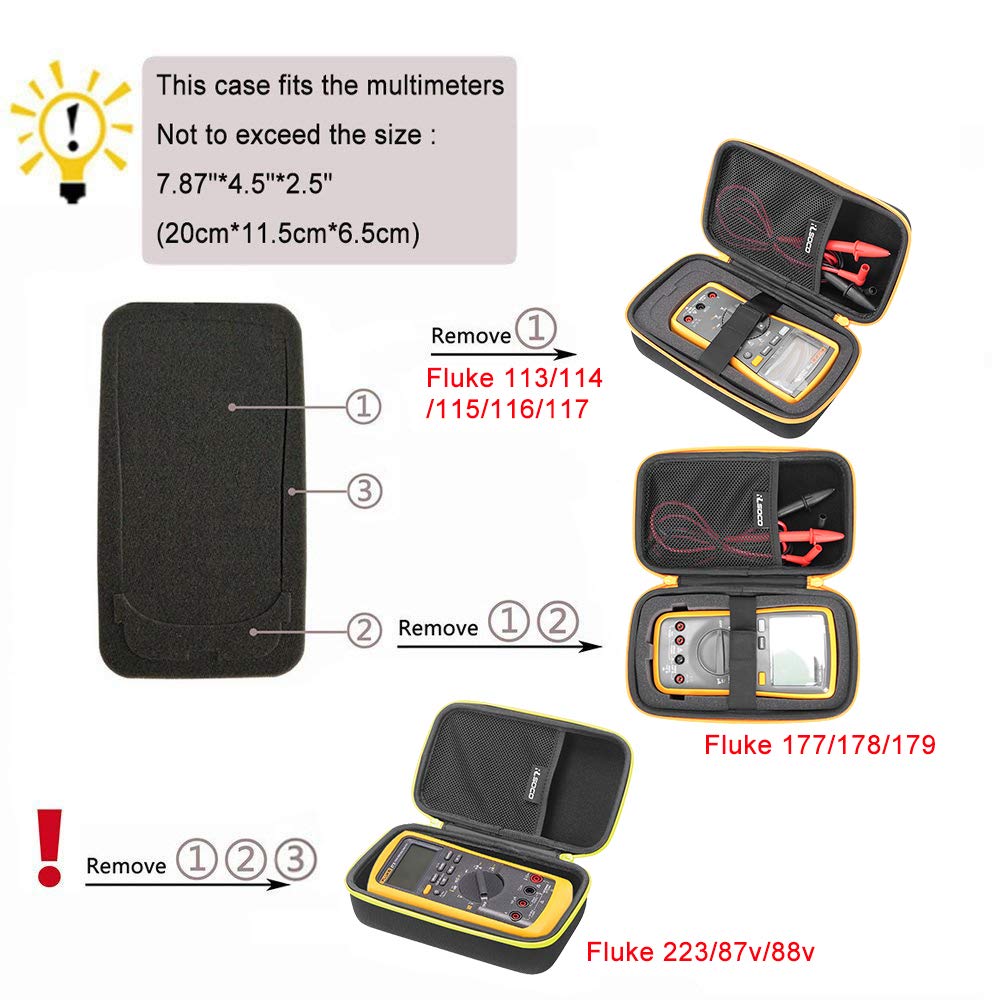 Mesh pocket and secondary compartment for leads, batteries, and probes