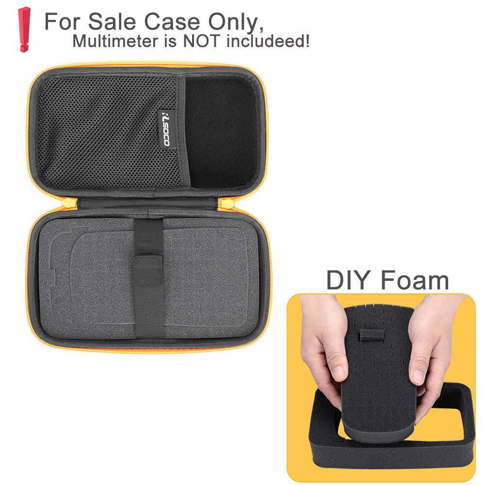 Removable foam interior allows DIY shaping to fit multiple meters securely