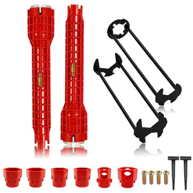Rmannke 8-in-1 and 14-in-1 wrench for tight spaces, quick faucet installation.