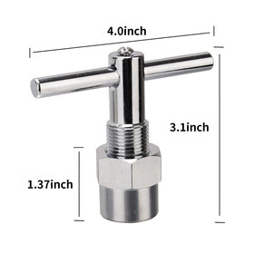 Roastove brass chrome-plated body for long-lasting durability during faucet repairs.