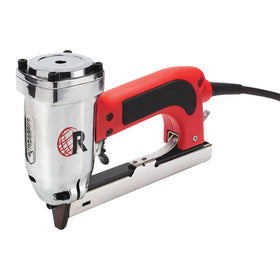Roberts 10-600 stapler front view with 3/16-inch crown for tight spaces
