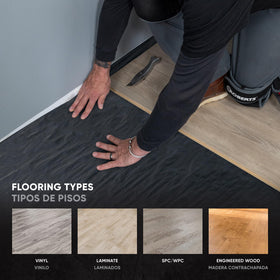 Adhesive strip seals seams on ROBERTS 70-115 to block moisture.