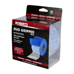 Roberts Rug Gripper on tile or wood floors for safe placement