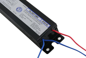 Robertson ISL296T12MV ballast label; clear specs and safety features for installers.