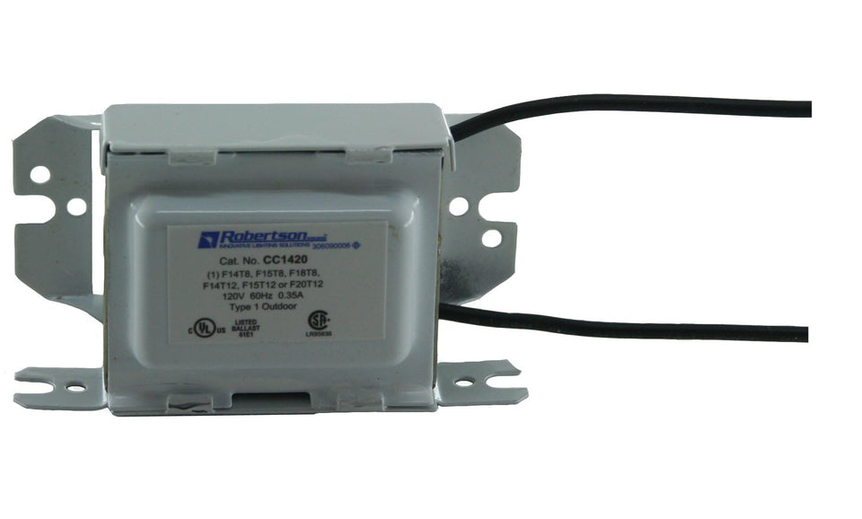 Robertson Worldwide CC1420P ballast front view for space-constrained fixtures
