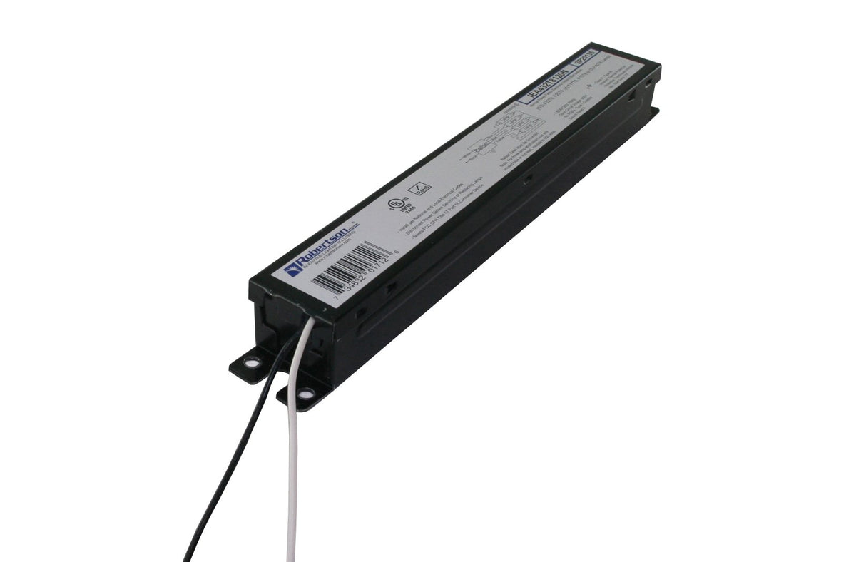 Robertson Worldwide IEA432T8120N ballast wiring leads visible for simple retrofits