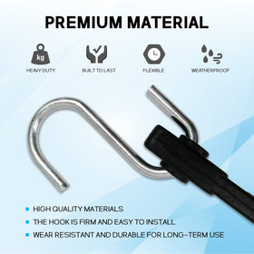 ROBLOCK bungee cords stay flexible in extreme weather for outdoor use