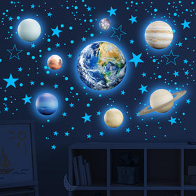Robmoda earth planet ceiling sticker for nursery sky scene