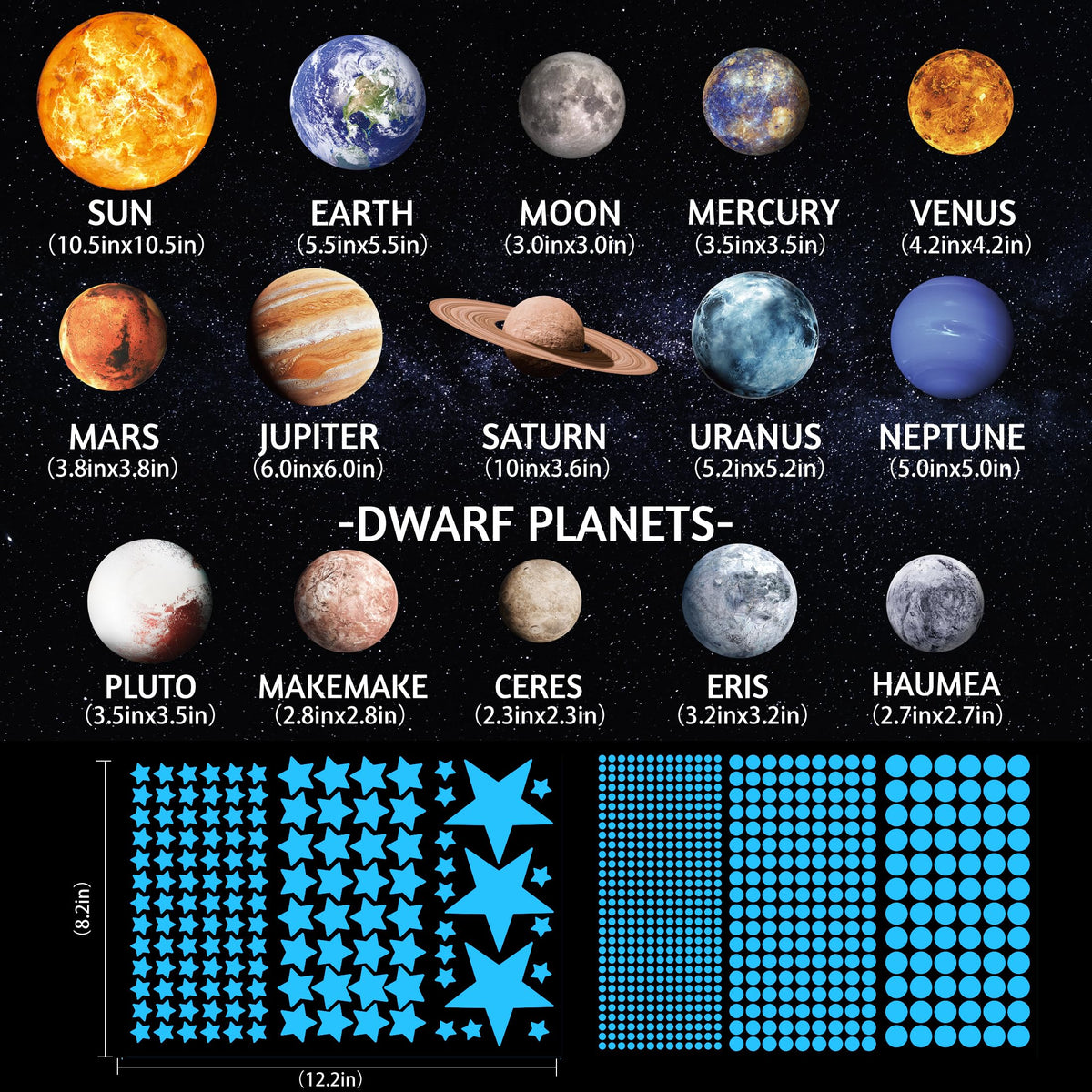 Robmoda Sun-Planet Sticker Pack sparks curiosity about space.