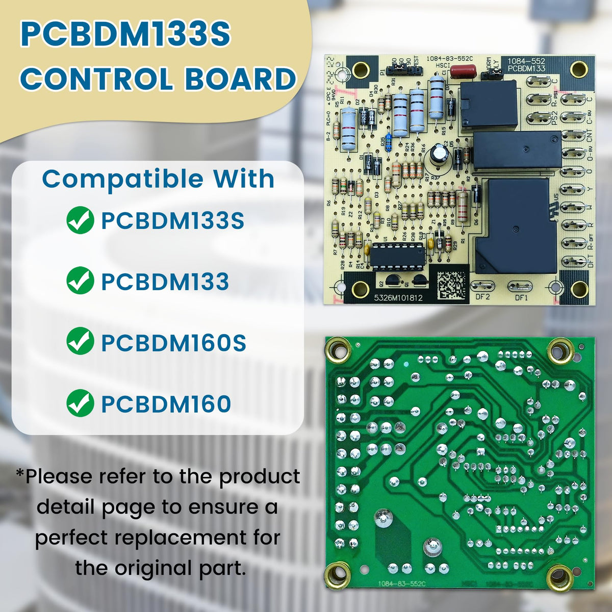ROBOA PCBDM133S compatibility guide for seamless Goodman and Amana integration