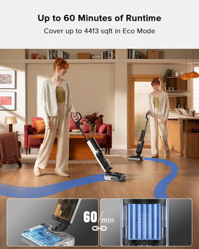 roborock F25 BX edge cleaning reaches baseboards