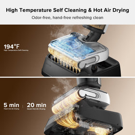 roborock F25 BX smart dirt detection adapts cleaning
