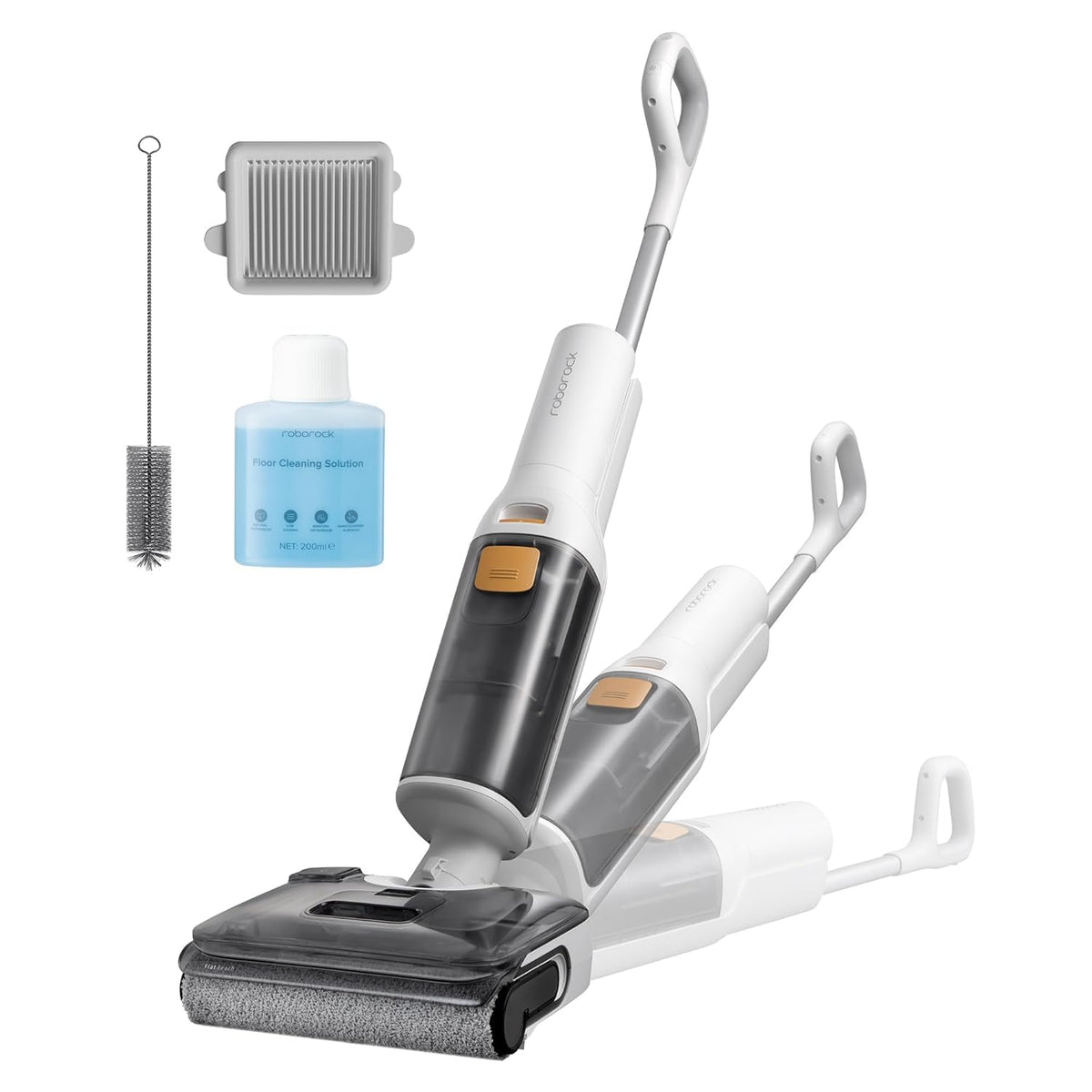 roborock F25 GT all-in-one cleaner gliding on tile floors for quick cordless cleanup