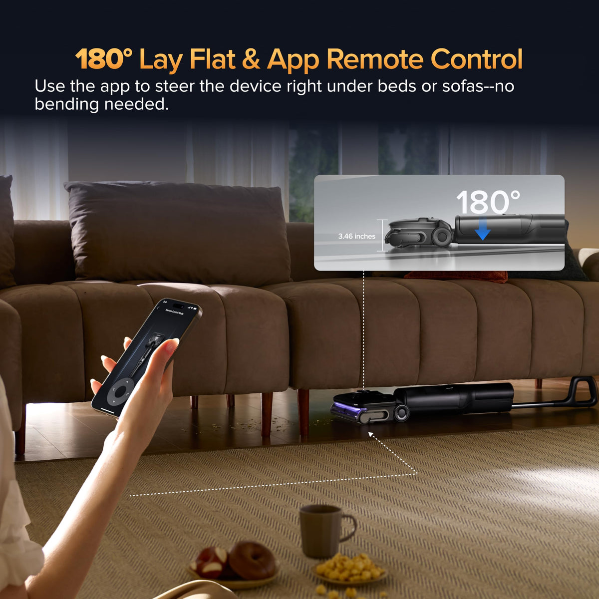 Roborock F25 Ultra app remote control for precise cleaning control