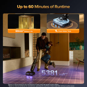 Roborock F25 Ultra versatile on multiple floor types for daily cleaning