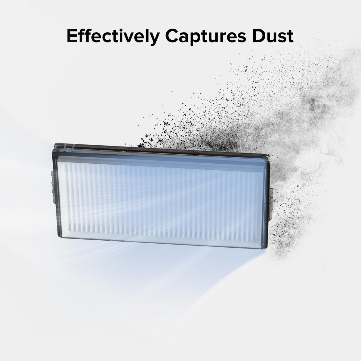 Roborock Saros Z70 filter delivers high-efficiency filtration for allergens.
