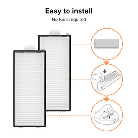 Roborock Saros Z70 filter with teflon media delivers durable filtration.