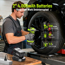 Robustrue 3-speed control adapts to different jobs.
