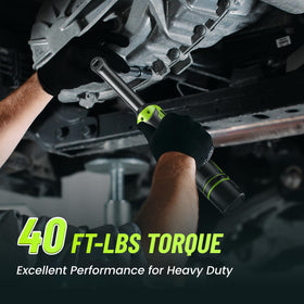 Robustrue 6 inch extended neck for easier access in cramped areas.