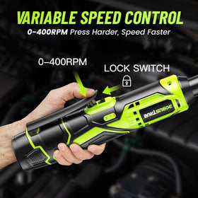 Robustrue ergonomic rubber grip reduces fatigue during long tasks.